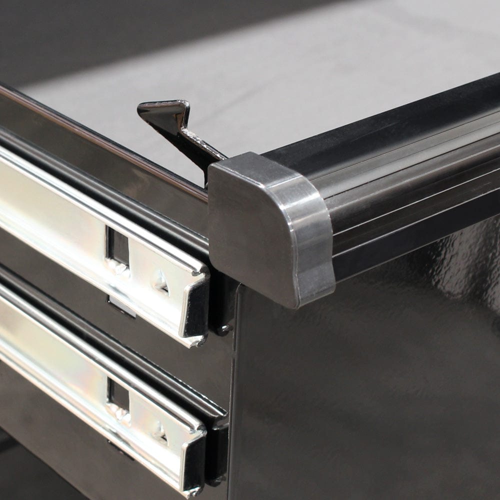 maxim Pro Series 54” Workstation - 54” Roll cabinet +/- Stainless Steel Top MAXIM 54” Black 10 Draw Roll Cabinet Toolbox