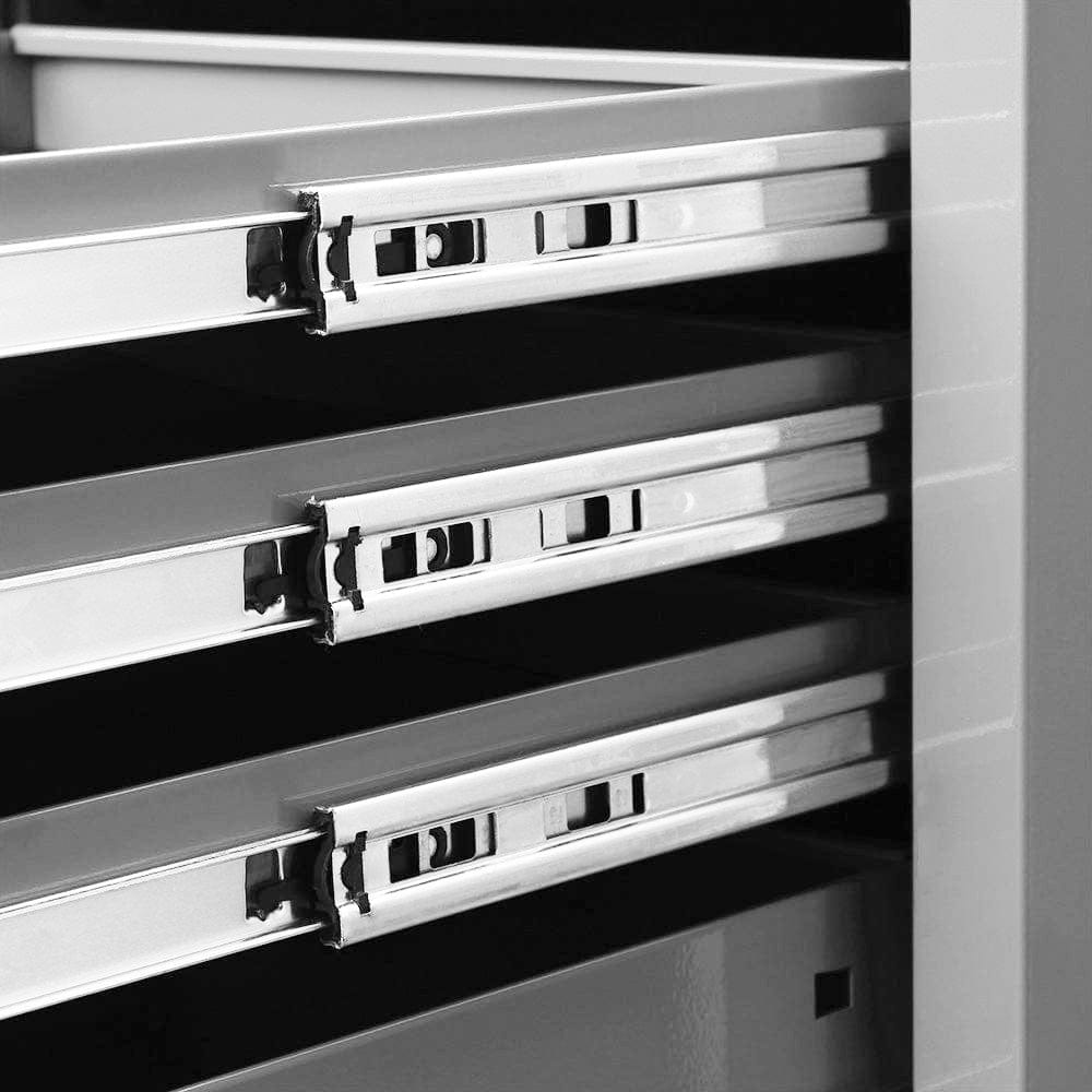 Maxim Pro Series 54” Workstation - 54” Roll cabinet +/- Stainless Steel Top MAXIM 54” Nardo Grey 10 Draw Roll Cabinet Toolbox