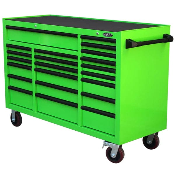 Maxim Pro Series 60” Combo - 60” Roll cabinet, 60” Top chest, 20” Side locker MAXIM 80” Green 43 Drawer Top Chest & Roll Cabinet Toolbox