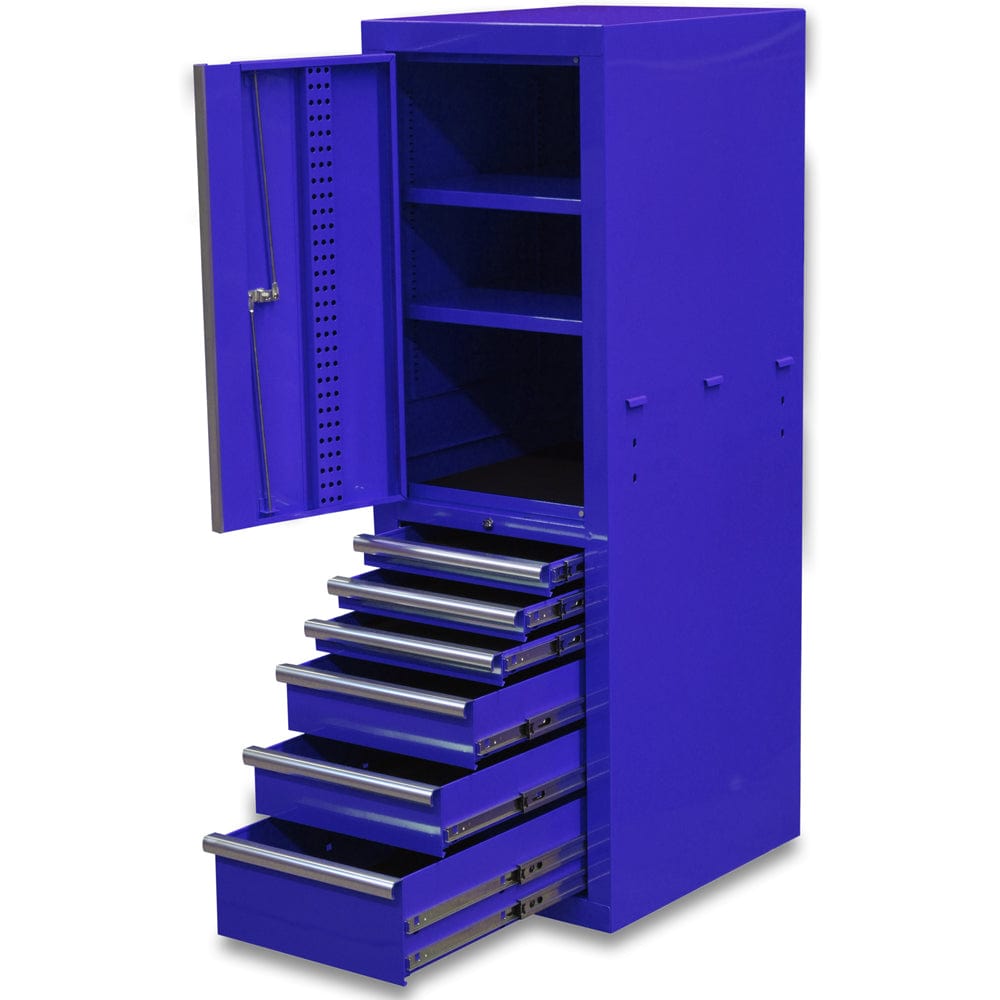 Maxim Pro Series 60” Side locker MAXIM 60” Blue Locker Toolbox - Latch Lock on Drawers