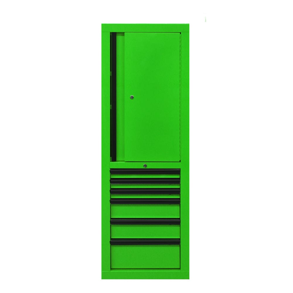 Maxim Pro Series 60” Side locker MAXIM 60” Green 6 Drawer Locker Toolbox
