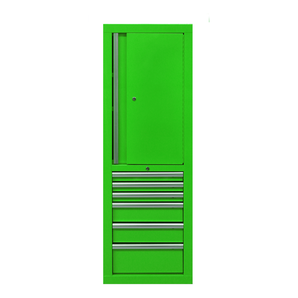 Maxim Pro Series 60” Side locker MAXIM 60” Green Locker Toolbox - Secure Lock on Drawers