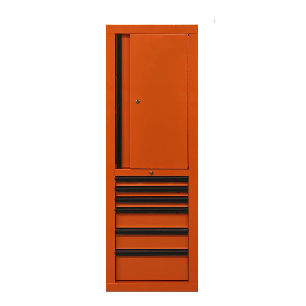 Maxim Pro Series 60” Side locker MAXIM 60” Orange 6 Drawer Locker Toolbox