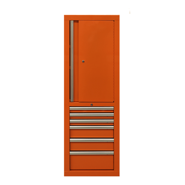 Maxim Pro Series 60” Side locker MAXIM 60” Orange Locker Toolbox - Secure Lock on Drawers