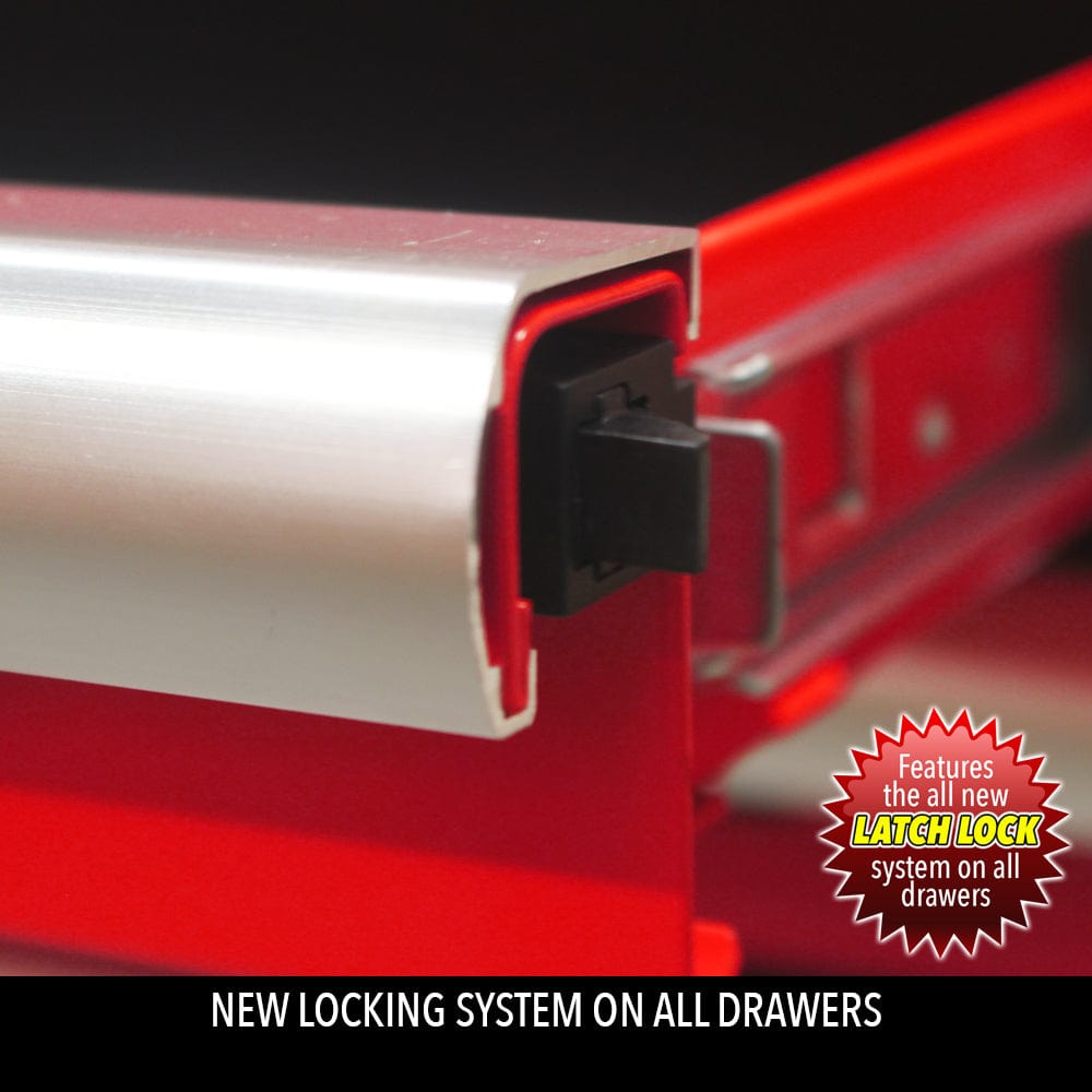 Maxim Pro Series 60” Side locker MAXIM 60” Red Locker Toolbox - Secure Lock on Drawers