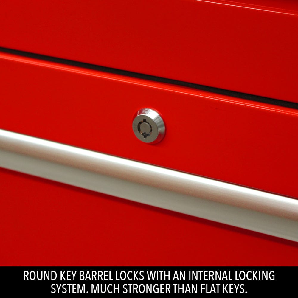 Maxim Pro Series 60” Side locker MAXIM 60” Red Locker Toolbox - Secure Lock on Drawers