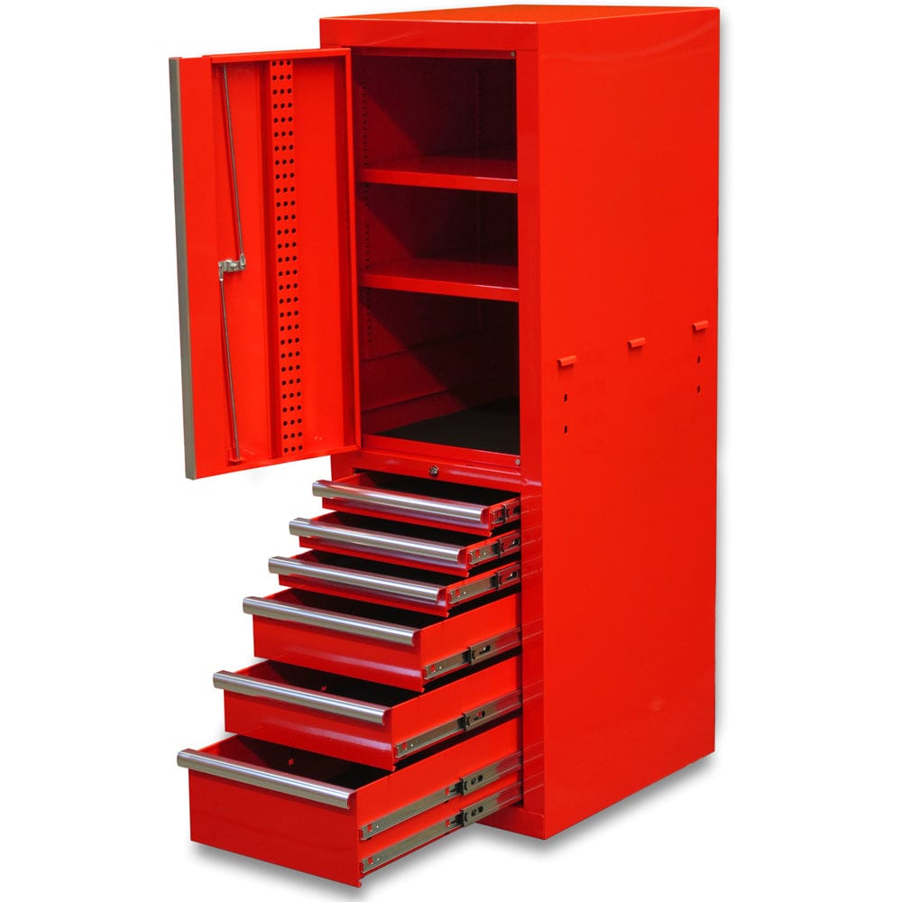 Maxim Pro Series 60” Side locker MAXIM 60” Red Locker Toolbox - Secure Lock on Drawers