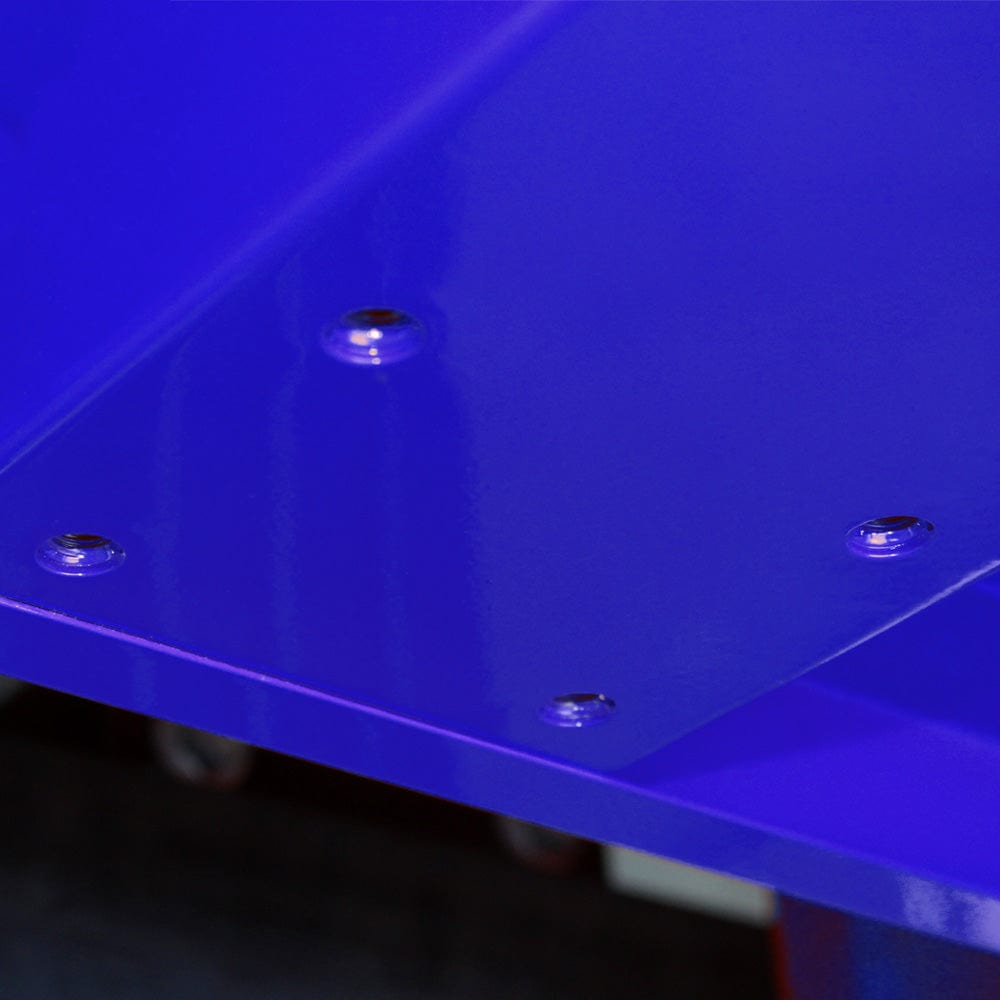 Maxim Pro Series 60” Workstation - 60” Roll cabinet +/- Stainless Steel Top MAXIM 60” Blue 17 Drawer Roll Cabinet Toolbox