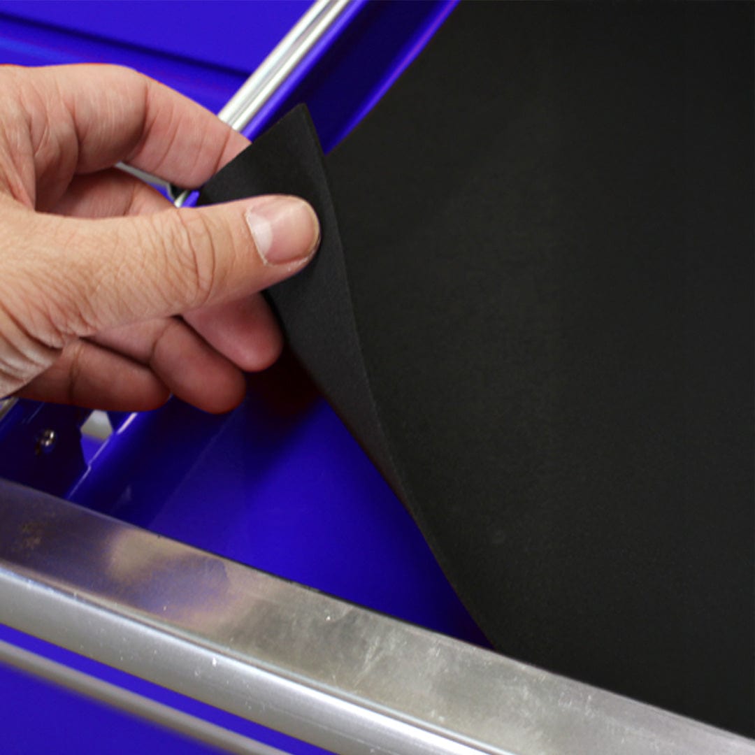 Maxim Pro Series 60” Workstation - 60” Roll cabinet +/- Stainless Steel Top MAXIM 60” Blue 17 Drawer Roll Cabinet Toolbox