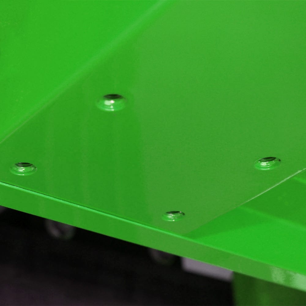 Maxim Pro Series 60” Workstation - 60” Roll cabinet +/- Stainless Steel Top MAXIM 60” Green 22 Drawer Roll Cabinet Toolbox