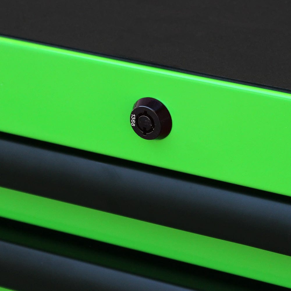 Maxim Pro Series 60” Workstation - 60” Roll cabinet +/- Stainless Steel Top MAXIM 60” Green 22 Drawer Roll Cabinet Toolbox