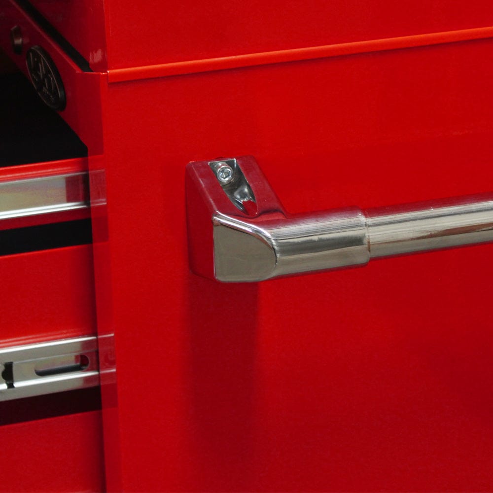Maxim Pro Series 60” Workstation - 60” Roll cabinet +/- Stainless Steel Top MAXIM 60” Red 17 Drawer Roll Cabinet Toolbox