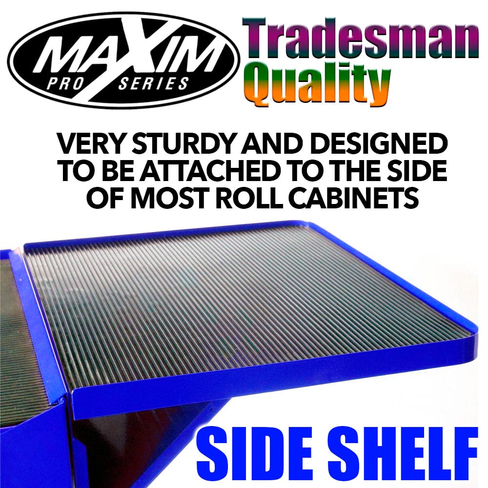 Maxim Pro Series 72” & 54” Accessories MAXIM Blue Side Shelf