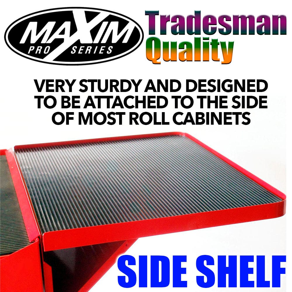 Maxim Pro Series 72” & 54” Accessories MAXIM Red Side Shelf