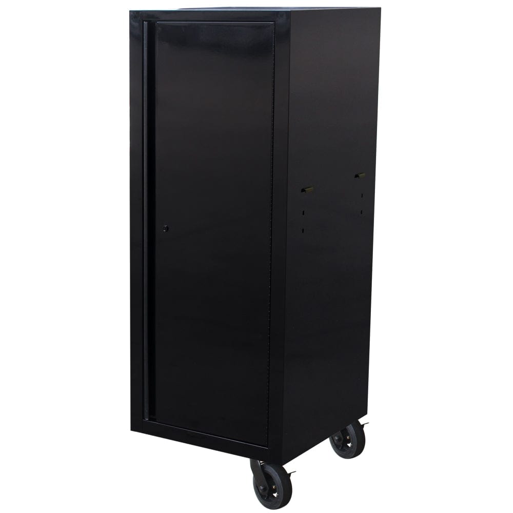 Maxim Pro Series 72” & 54” Side locker MAXIM 72” & 54” Black Locker with 5 Drawers attaches to the Roll Cabinet