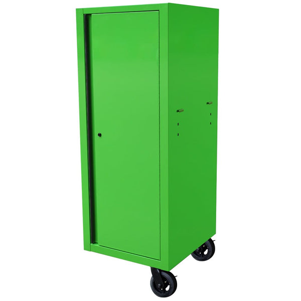 Maxim Pro Series 72” & 54” Side locker MAXIM 72” & 54” Green Locker with 5 Drawers attaches to the Roll Cabinet