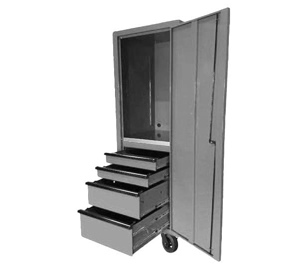 Maxim Pro Series 72” & 54” Side locker MAXIM 72” & 54” Nardo Grey 5 Drawer Full Height Locker Toolbox