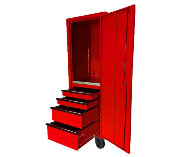 Maxim Pro Series 72” & 54” Side locker MAXIM 72” & 54” Red 5 Drawer Full Height Locker Toolbox