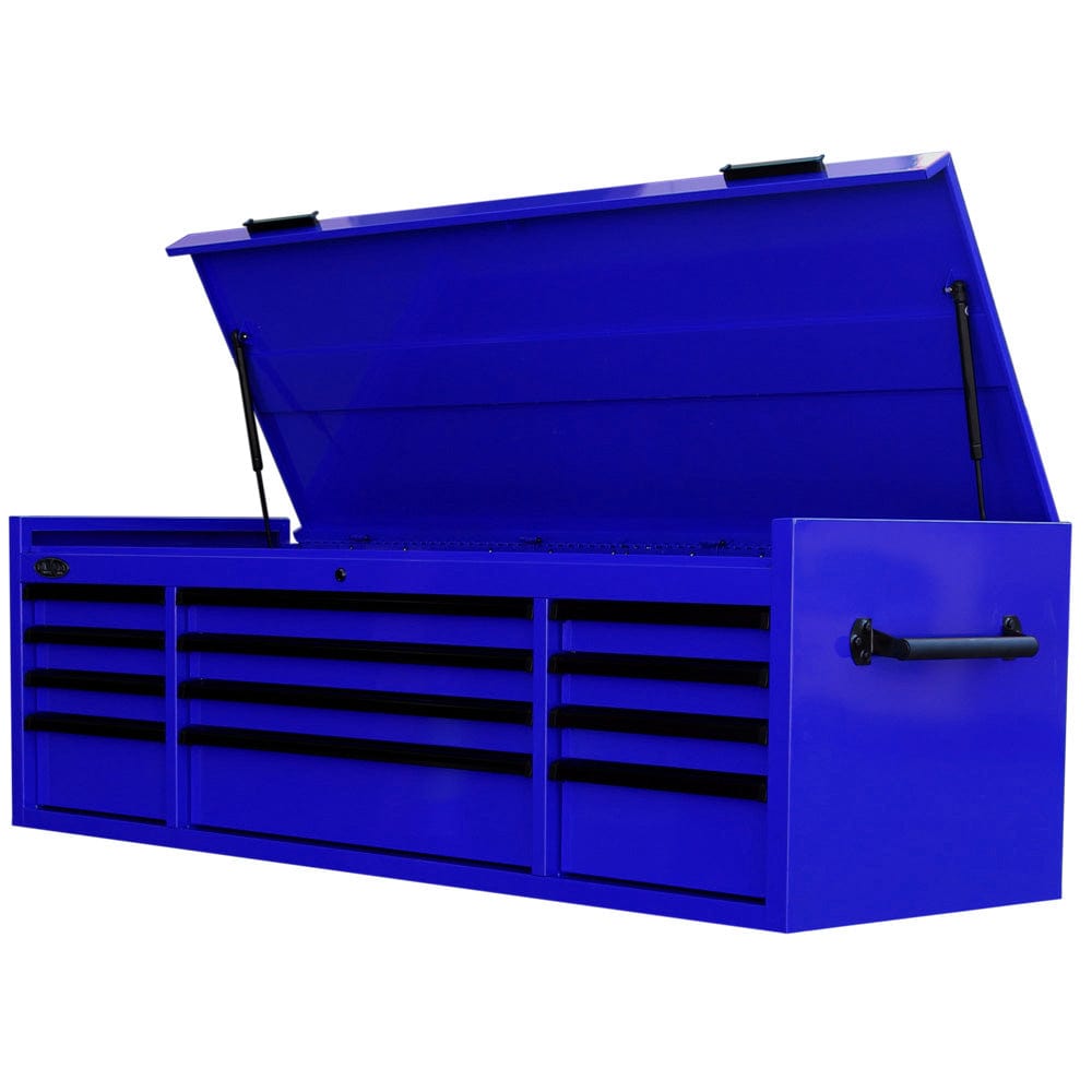 Maxim Pro Series 72” Top chest MAXIM 72” Blue 12 Drawer Top Chest Toolbox