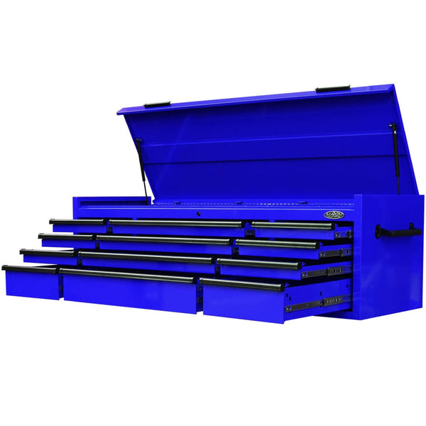 Maxim Pro Series 72” Top chest MAXIM 72” Blue 12 Drawer Top Chest Toolbox