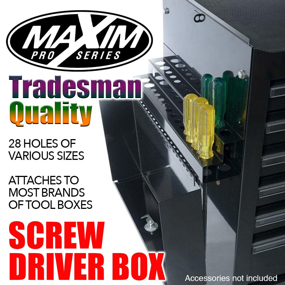 Maxim Pro Series Screwdriver box MAXIM Black Screwdriver Box Black