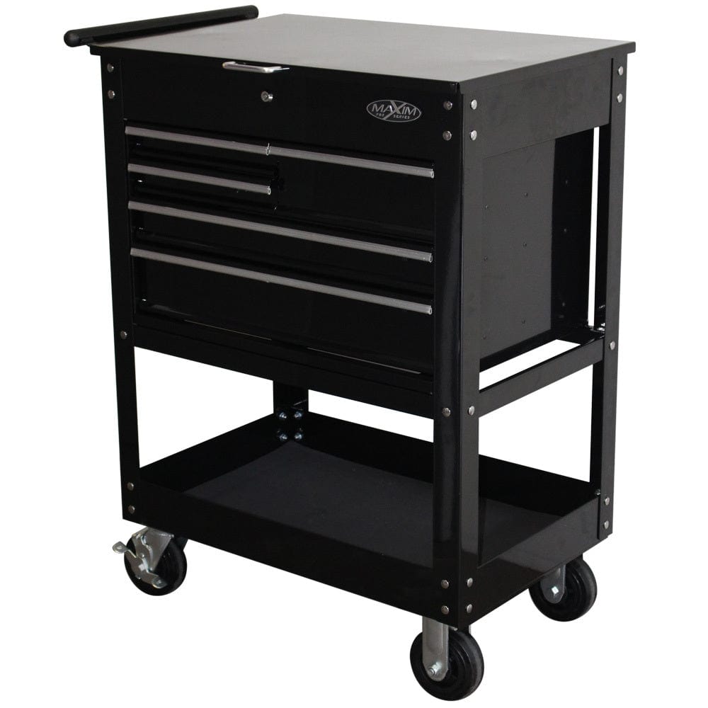 Maxim Pro Series Service Cart MAXIM 30" Black 5 Drawer Mechanic Service Cart