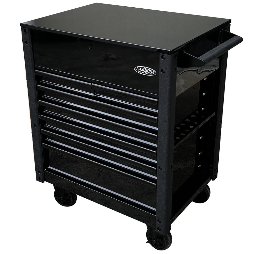 Maxim Pro Series Service Cart MAXIM Pro Series 7 Drawer Black Mechanic Service Cart