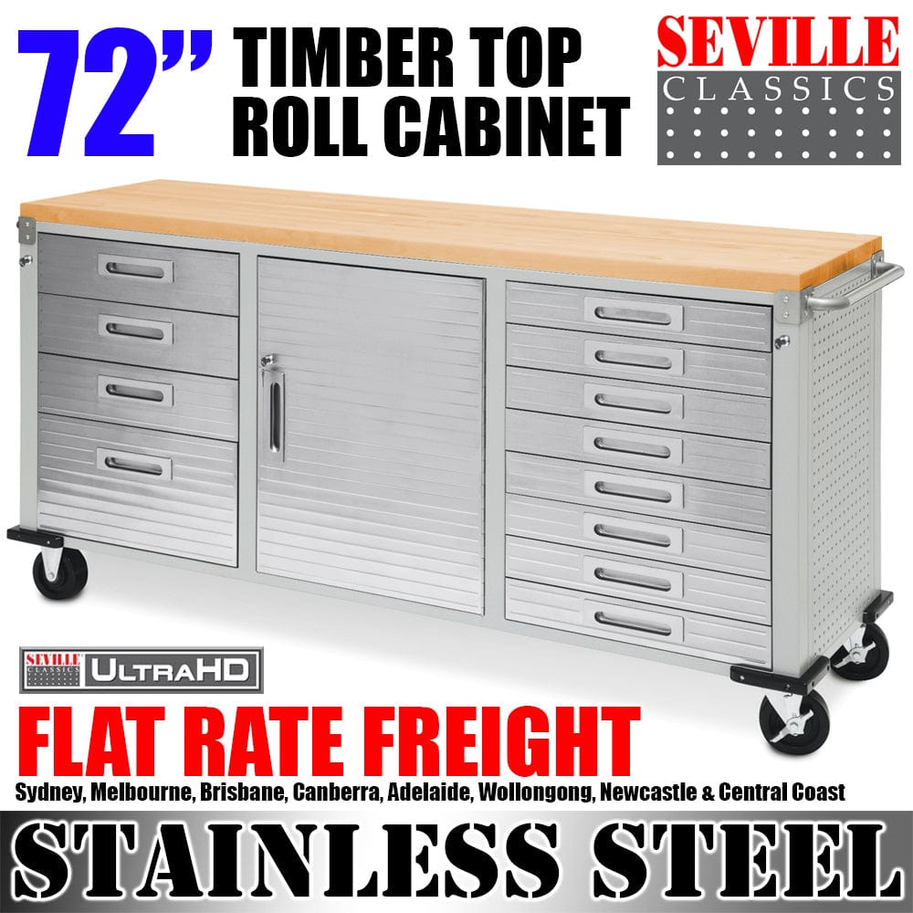 Seville Classics GS - 72“ Roll cabinet SEVILLE CLASSICS 72 inch Roll Cabinet