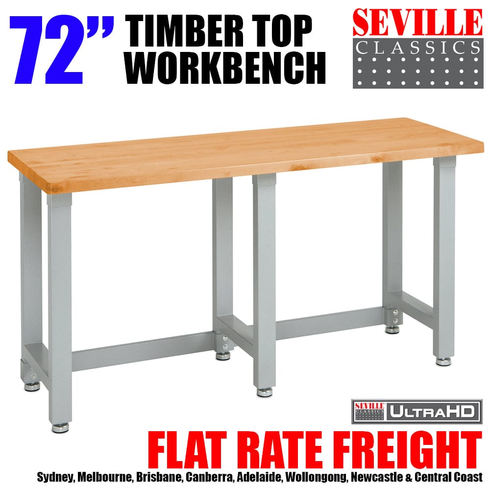 Seville Classics GS - 72" Workbench SEVILLE CLASSICS 72 inch Timber Top Workbench