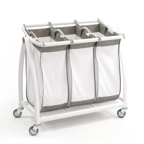 Seville Classics GS - Accessories SEVILLE CLASSICS Laundry Clothes Sorter Hamper Heavy Duty Cart