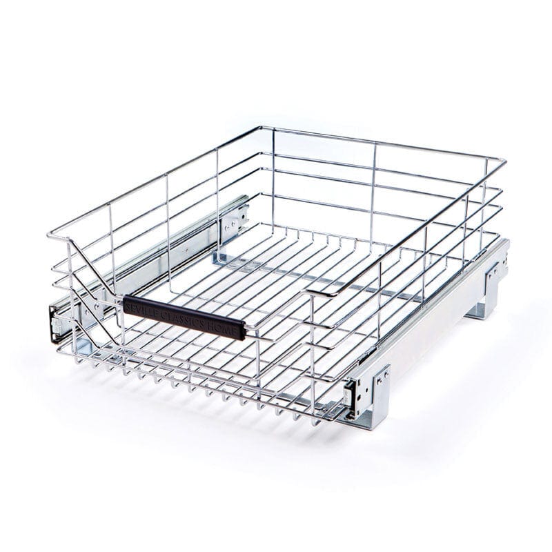 Seville Classics GS - Accessories SEVILLE CLASSICS Pull out Sliding Steel Chrome Wire Drawer