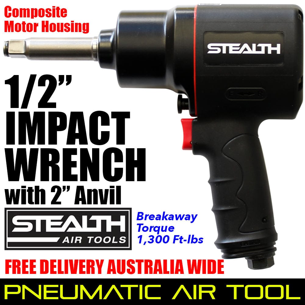 Stealth Air Tools STEALTH 1/2 inch Composite Impact Wrench with 2 inch Anvil