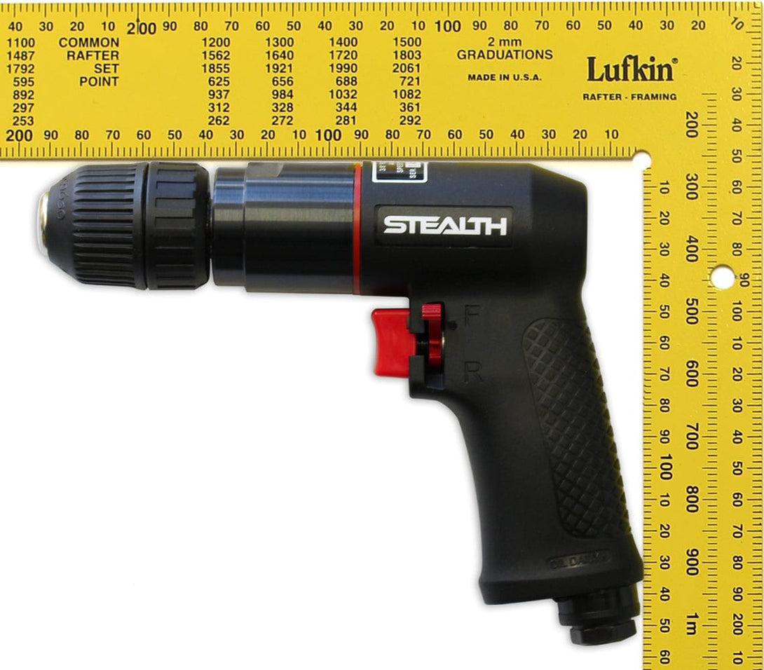 Stealth Air Tools STEALTH 3/8 inch Reversible Air Drill with Keyless Chuck