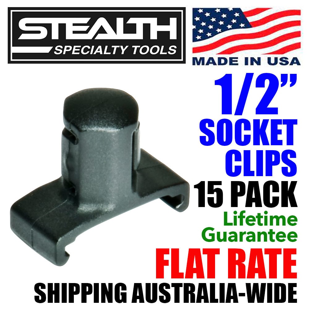 Stealth Speciality Tools Air Parts STEALTH 15 Pack 1/2 inch Drive Socket Clips