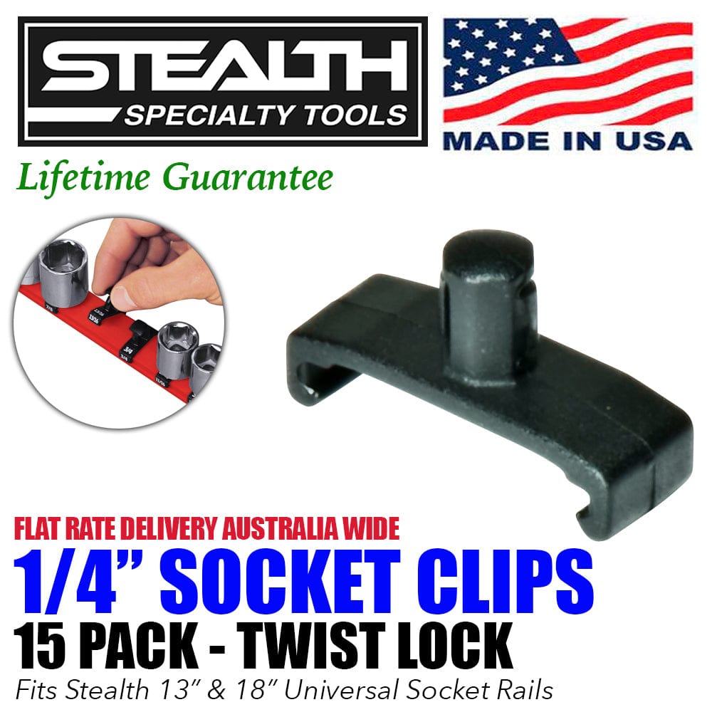 Stealth Speciality Tools Air Parts STEALTH 15 Pack 1/4 inch Drive Socket Clips