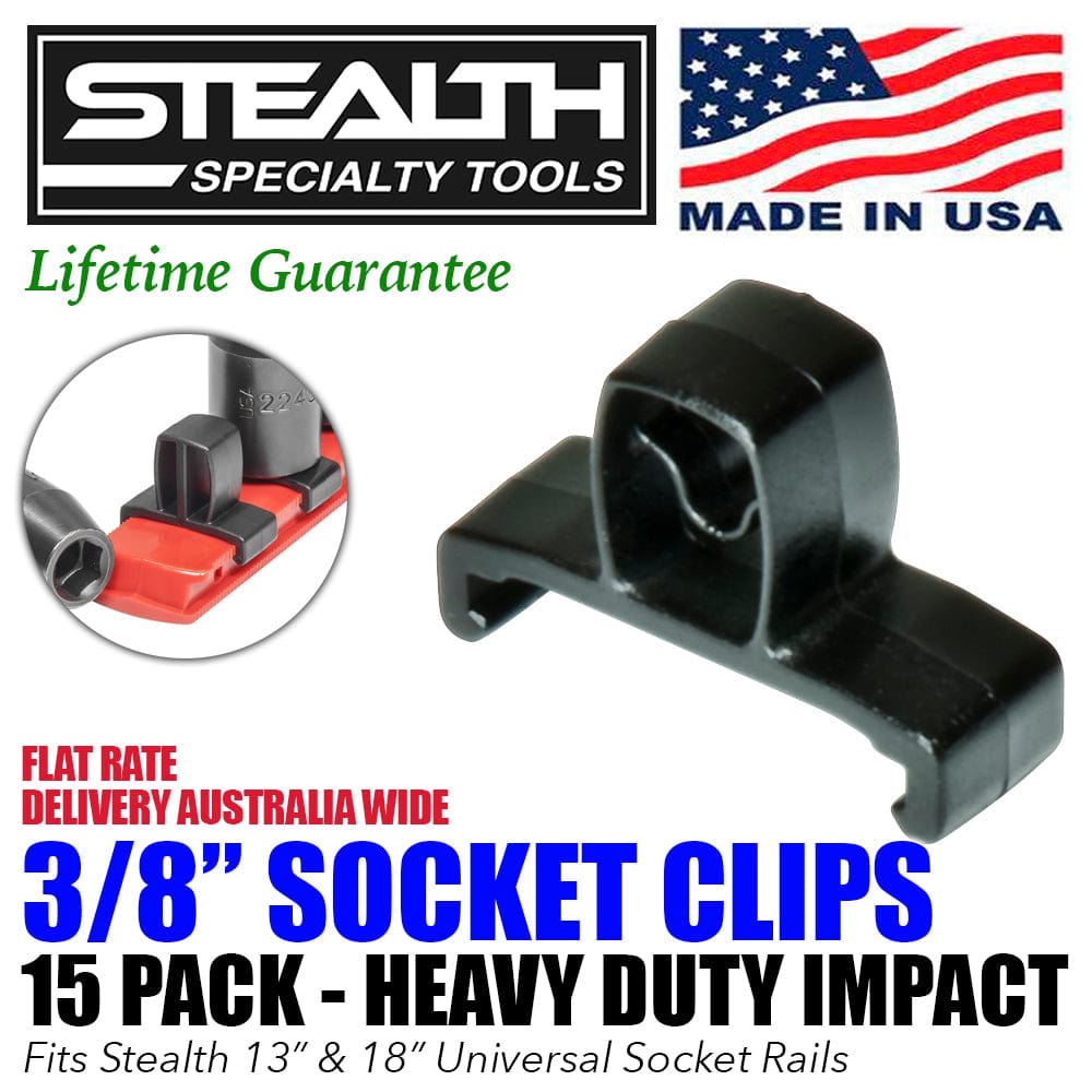 Stealth Speciality Tools Air Parts STEALTH 15 Pack 3/8 inch Drive Impact Socket Clips