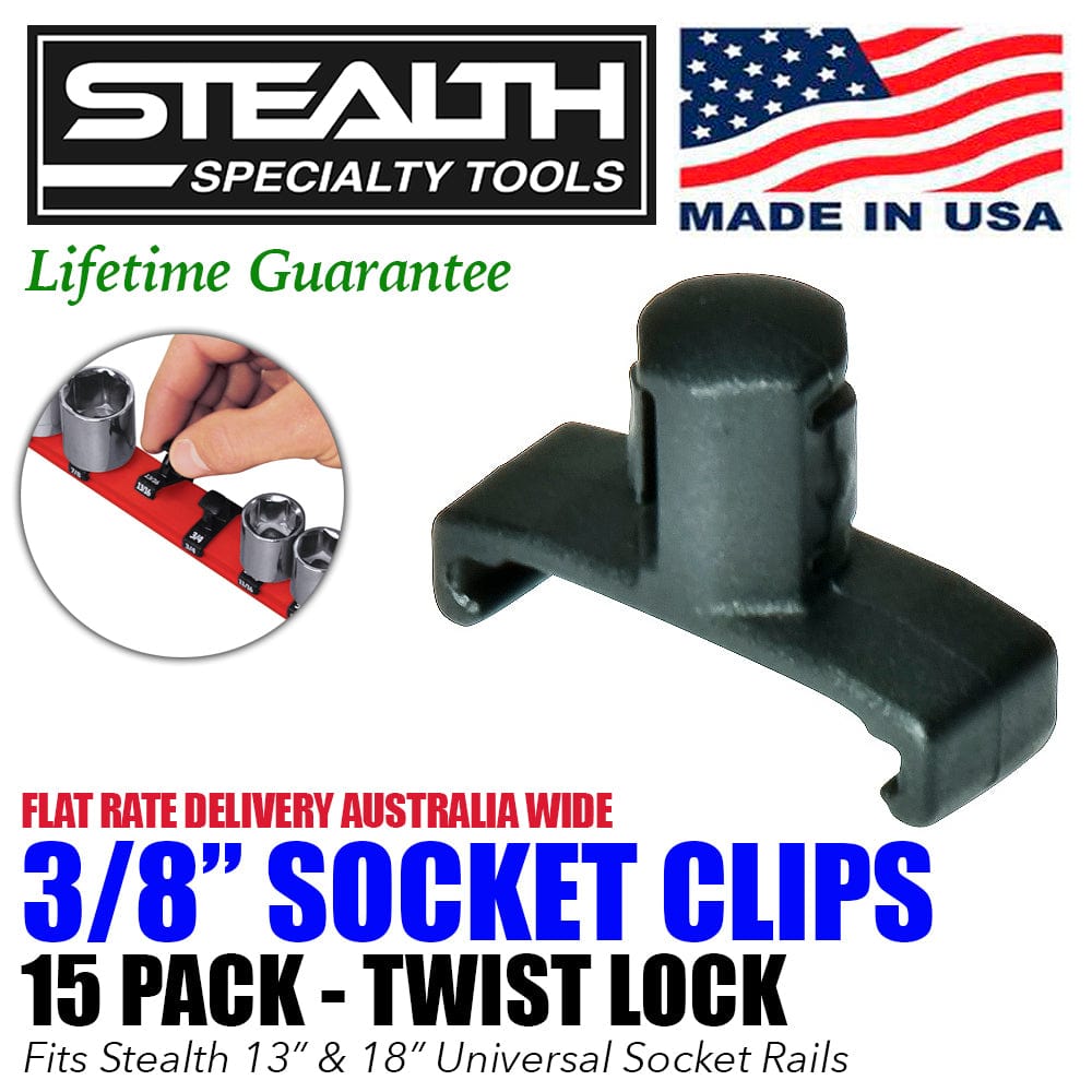 Stealth Speciality Tools Air Parts STEALTH 15 Pack 3/8 inch Drive Socket Clips