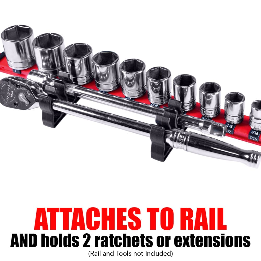 Stealth Speciality Tools Air Parts STEALTH 2 Pack 1/4 inch Drive Side Mount Ratchet & Extension Holder