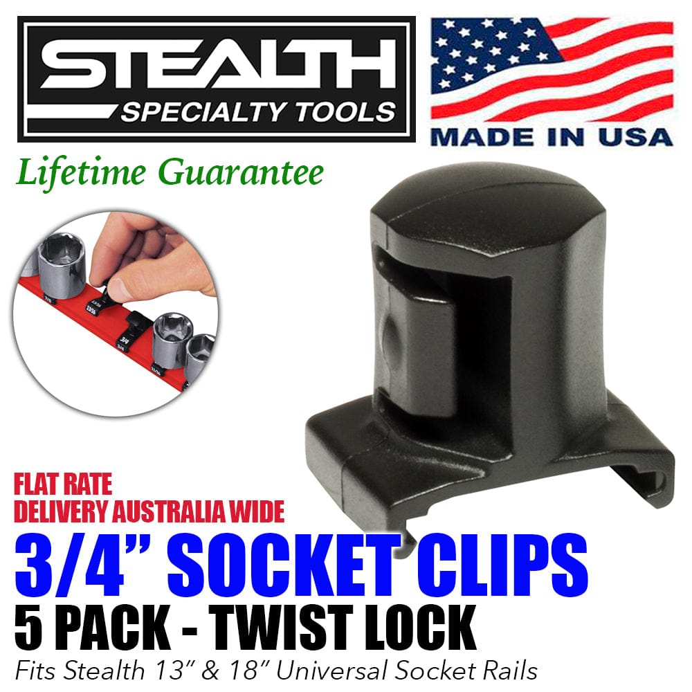 Stealth Speciality Tools Air Parts STEALTH 5 Pack 3/4 inch Drive Socket Clips