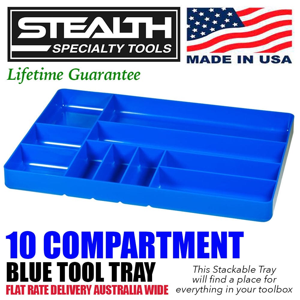 Stealth Speciality Tools Tool Organisers STEALTH 10 Compartment Blue Tool Tray