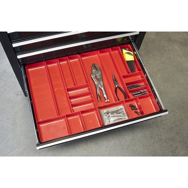 Stealth Speciality Tools Tool Organisers STEALTH 10 Compartment Red Tool Tray