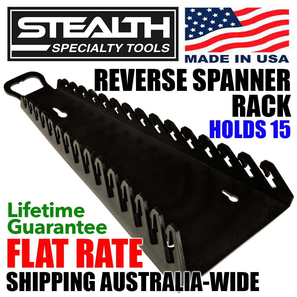 Stealth Speciality Tools Tool Organisers STEALTH 15 Tool Reverse Gripper Black Spanner Rack