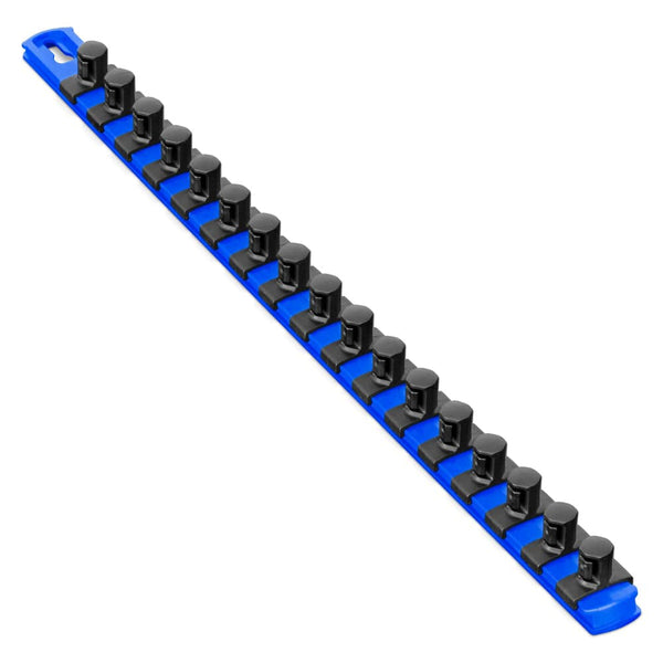 Stealth Speciality Tools Tool Organisers STEALTH 18" Socket Rail Blue with 1/2 inch Twist Lock Clips