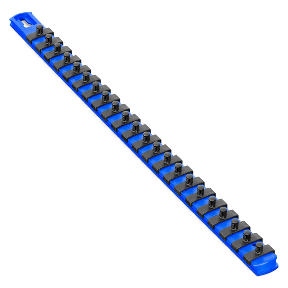 Stealth Speciality Tools Tool Organisers STEALTH 18" Socket Rail Blue with 1/4 inch Twist Lock Clips