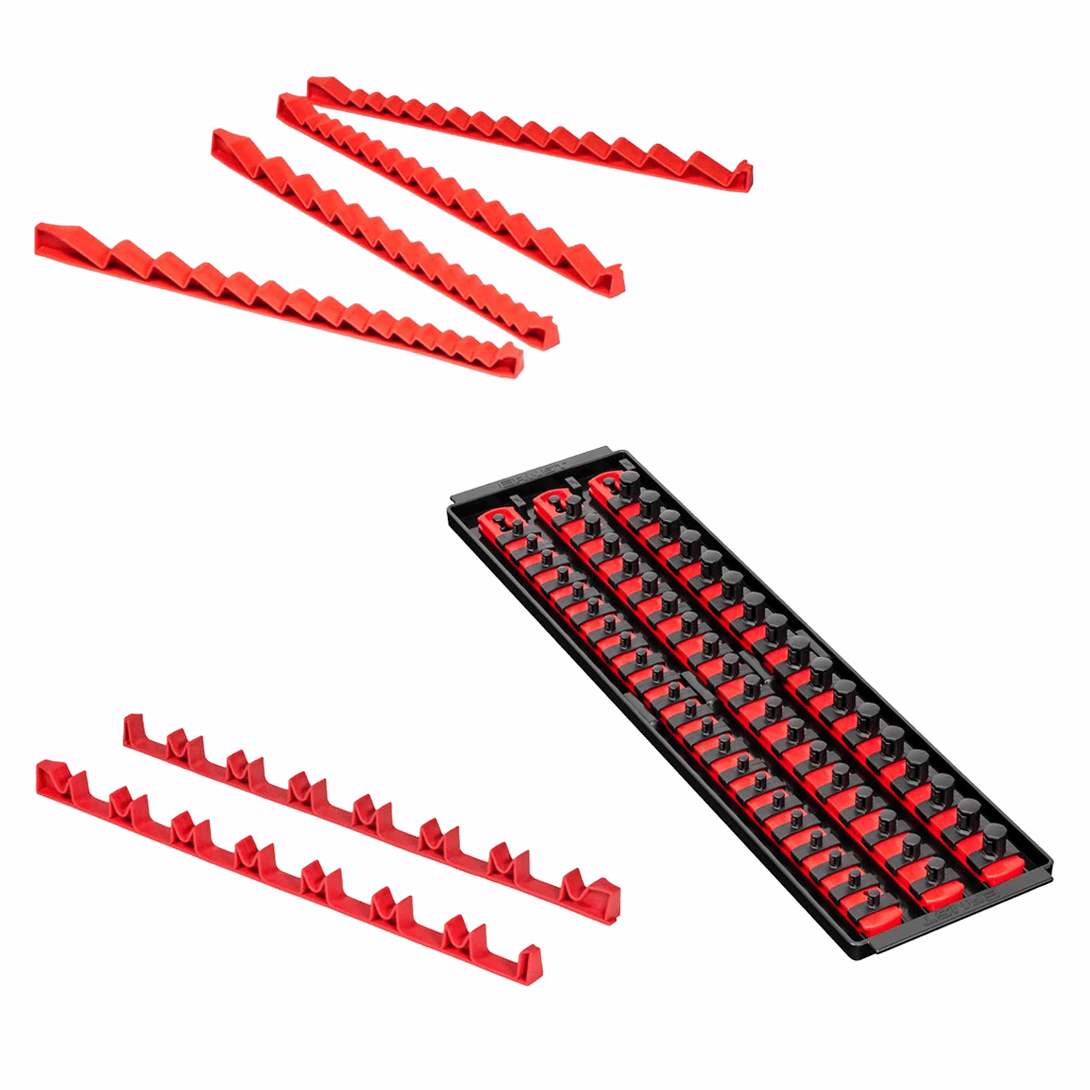 Stealth Speciality Tools Tool Organisers STEALTH 18" Socket Rails on Tray Low Profile Set Combo Pack