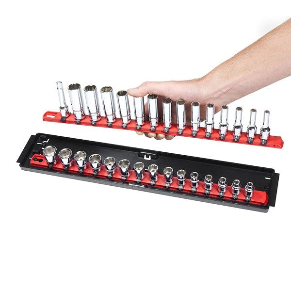 Stealth Speciality Tools Tool Organisers STEALTH 2 x 13" Rail 1/2" Twist Lock Socket Organiser with Tray