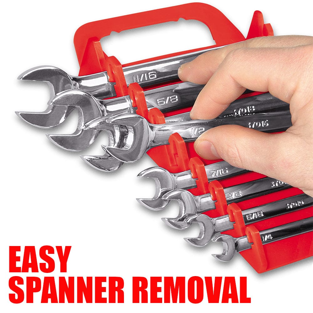 Stealth Speciality Tools Tool Organisers STEALTH 24 Tool Standard and Reverse Gripper Red Spanner Rack Combo