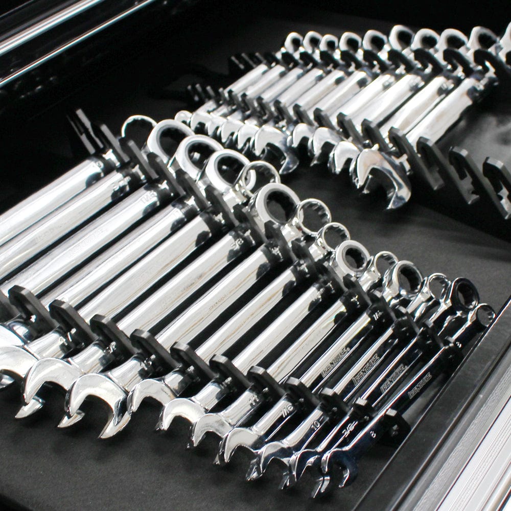 Stealth Speciality Tools Tool Organisers STEALTH 30 Tool Standard and Reverse Gripper Black Spanner Rack Combo