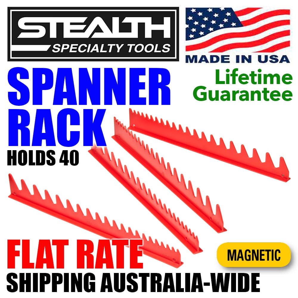 Stealth Speciality Tools Tool Organisers STEALTH Magnetic Spanner Rack - Holds 40 Tools