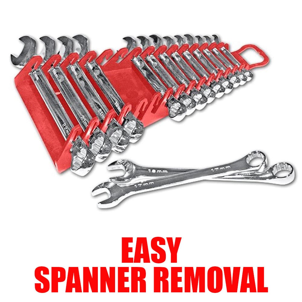 Stealth Speciality Tools Tool Organisers STEALTH Reverse 12 Tool Red Spanner Rack Gripper